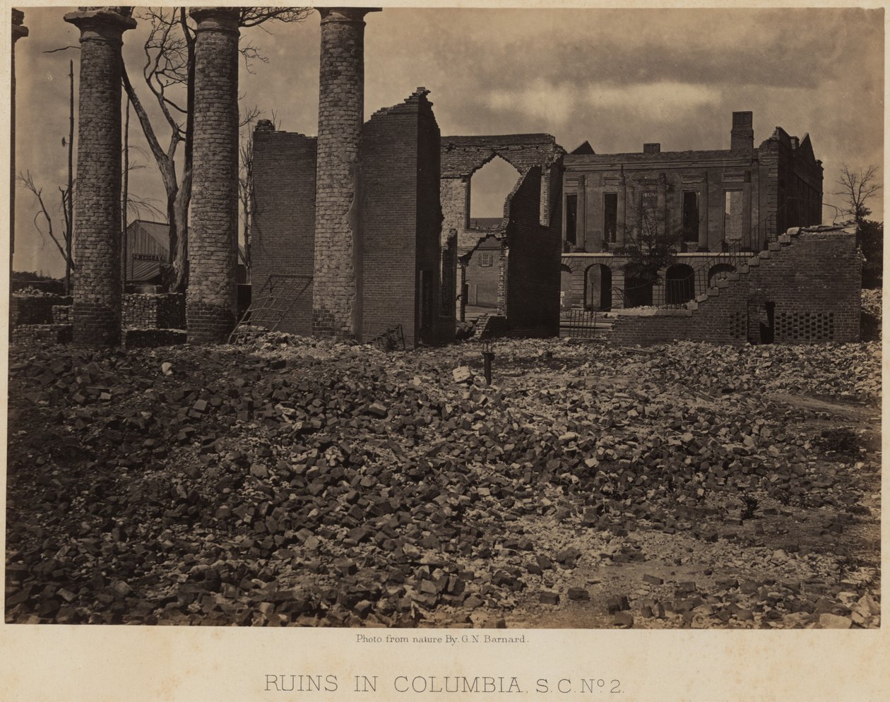 Ruins in Columbia, S.C. No. 2 by George N. Barnard