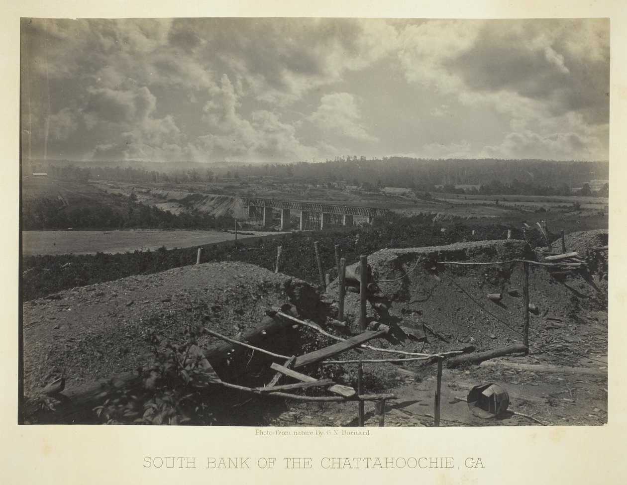 South Bank of the Chattahoochee, Georgia by George N. Barnard