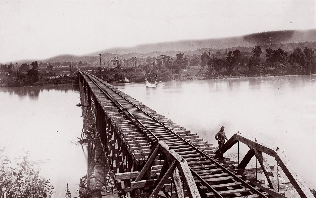 Tennessee River at Bridgeport, ca. 1864 by George N. Barnard