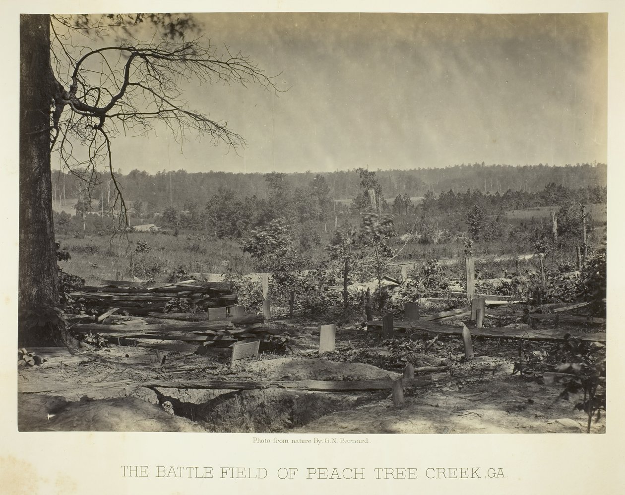 The Battle Field of Peach Tree Creek, Georgia by George N. Barnard