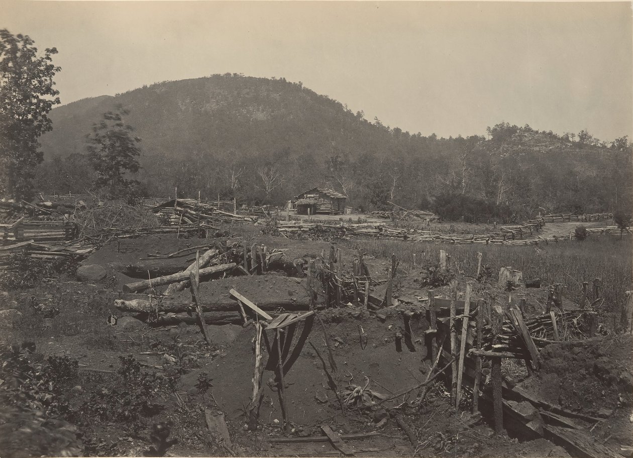 The Front of Kenesaw Mountain, Georgia by George N. Barnard