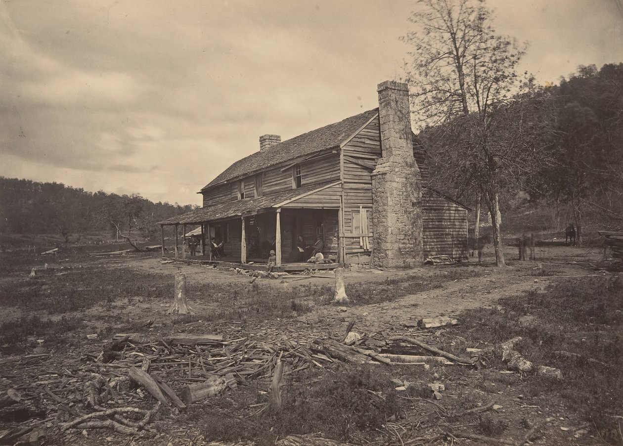 The John Ross House, Ringold, Georgia, 1860s by George N. Barnard