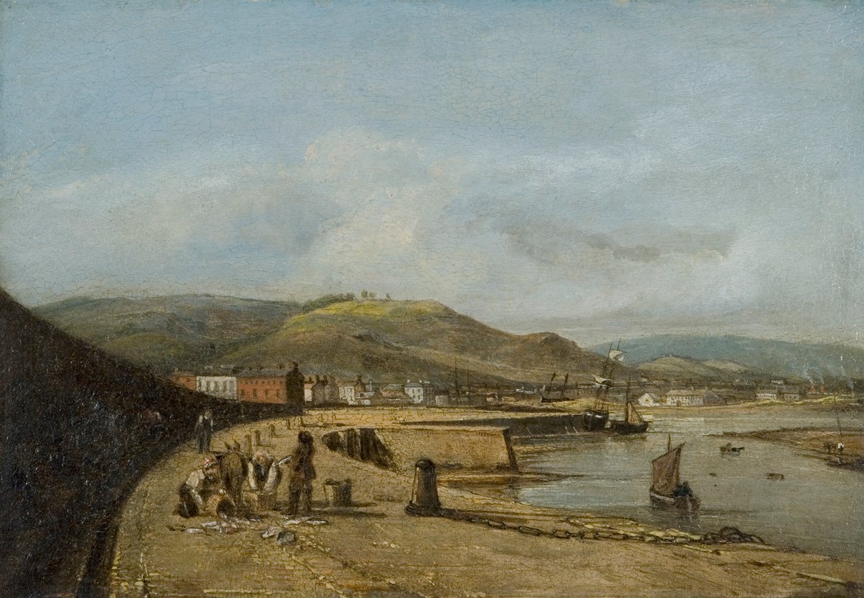 Swansea from the West Pier by George Orleans De La Motte