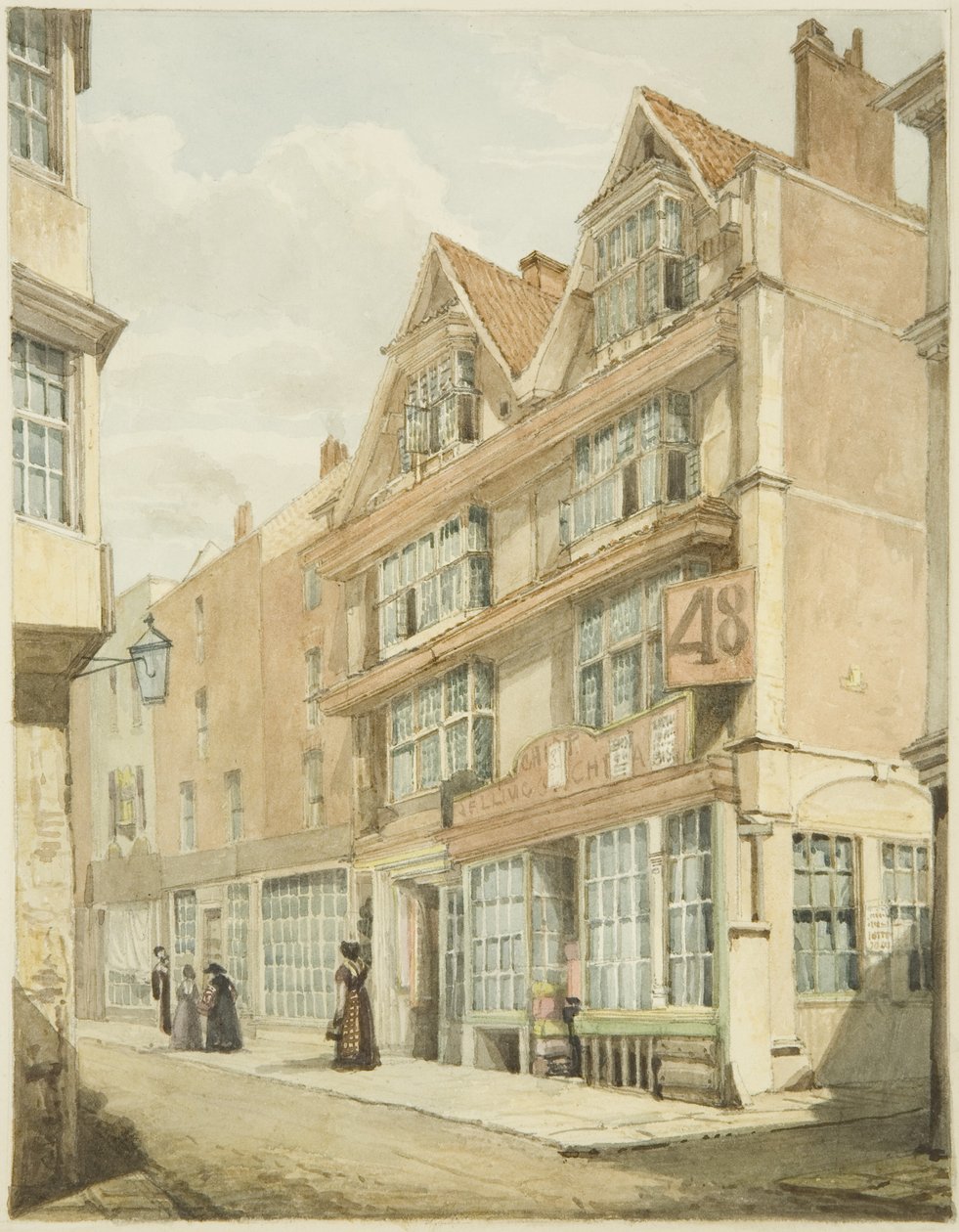 South Side, Wine Street by George Orleans Delamotte