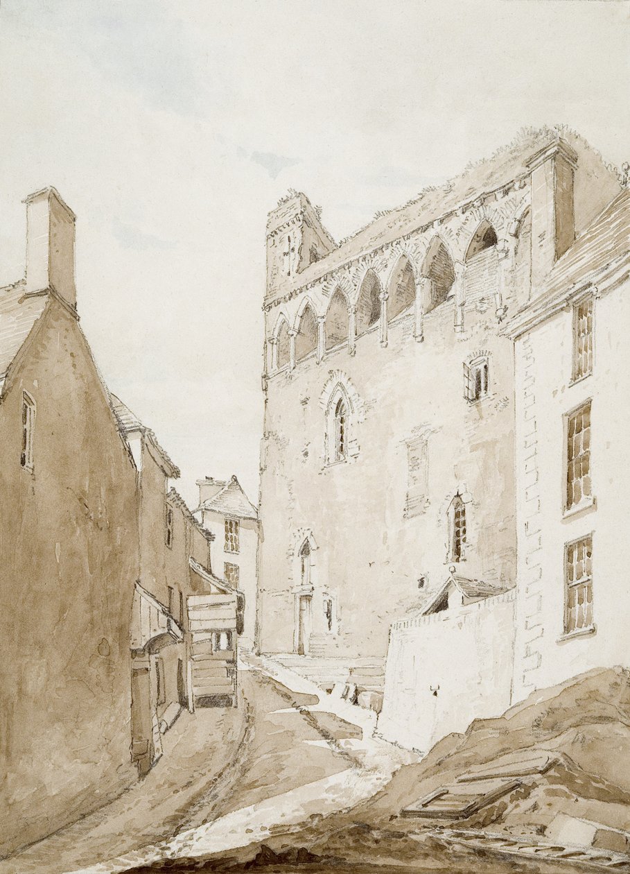 Swansea Castle by George Orleans Delamotte