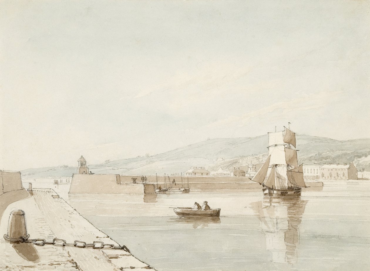 Swansea Harbour by George Orleans Delamotte