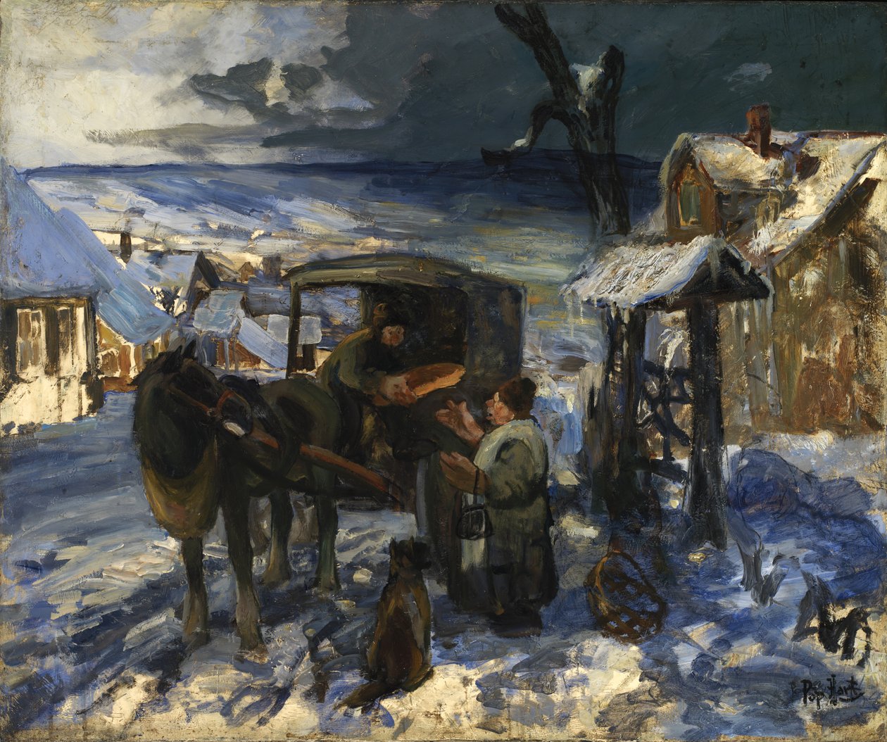Village Scene, late 19th-early 20th century by George Overbury Hart
