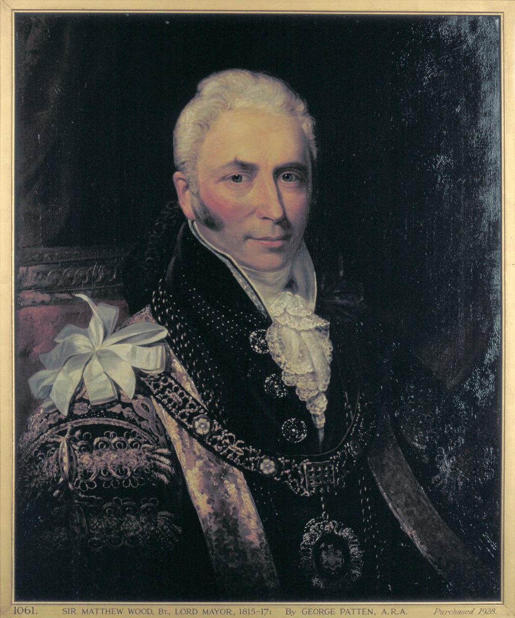 Sir Matthew Wood, Lord Mayor 1815-1817 by George Patten