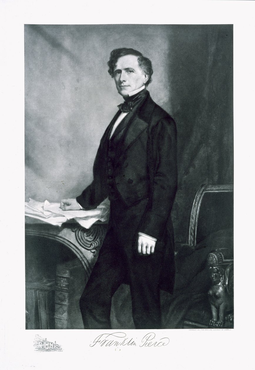 Franklin Pierce, 14th President of the United States of America, Pub. 1901 by George Peter Alexander Healy