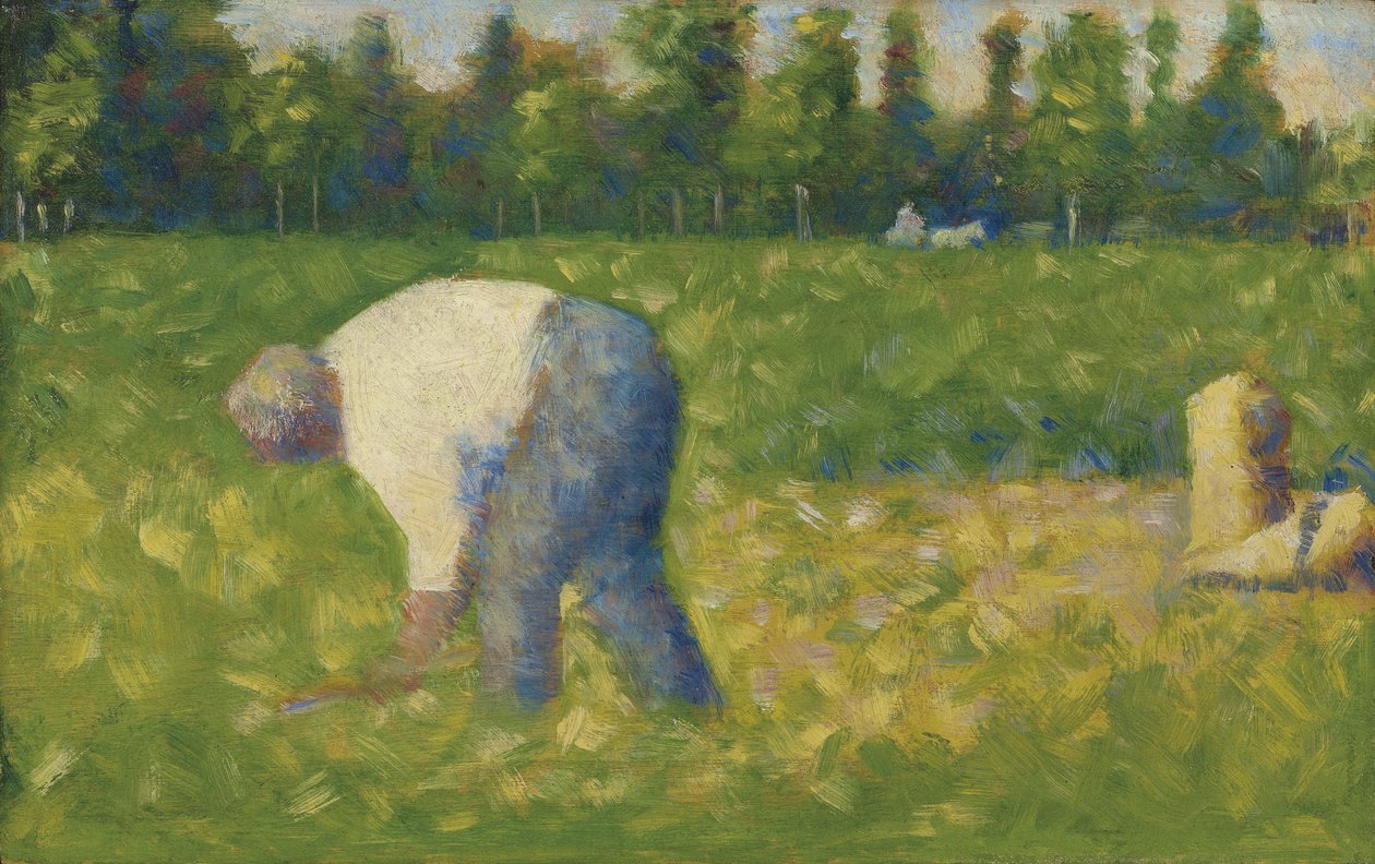 Peasant Working, 1883 by George Pierre Seurat