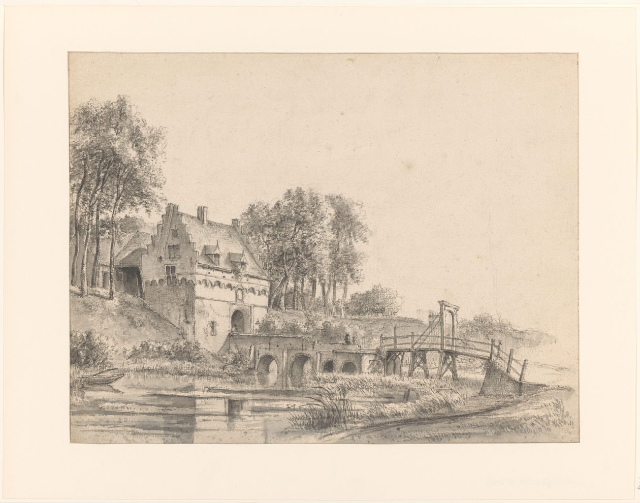 View of the Gate of Castle Buren by George Pieter Westenberg