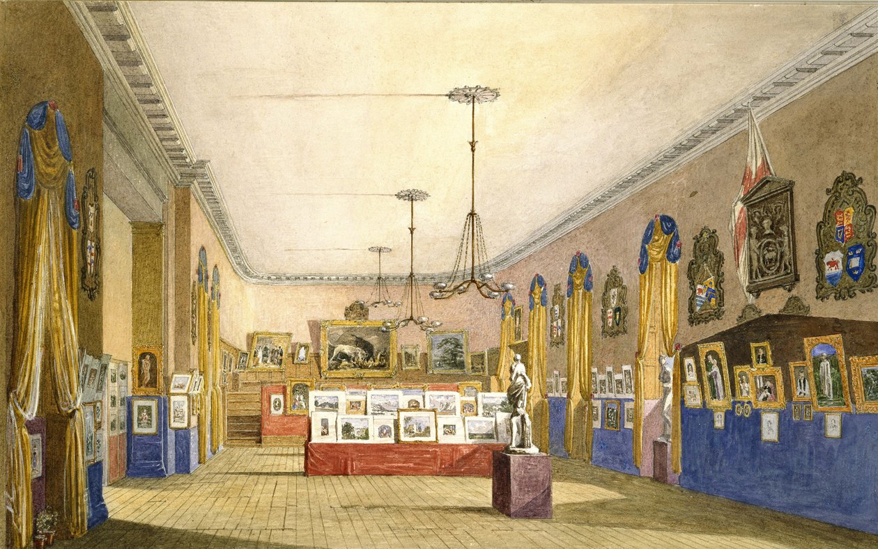 An Exhibition at the Old Town Hall, Oxford, 1854 by George Pyne