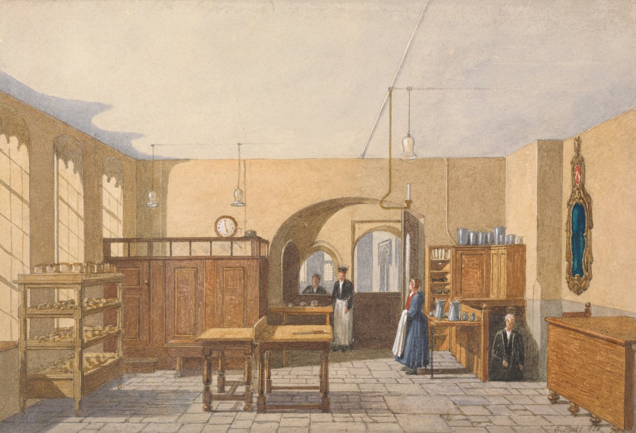 The Kitchen of an Oxford College by George Pyne