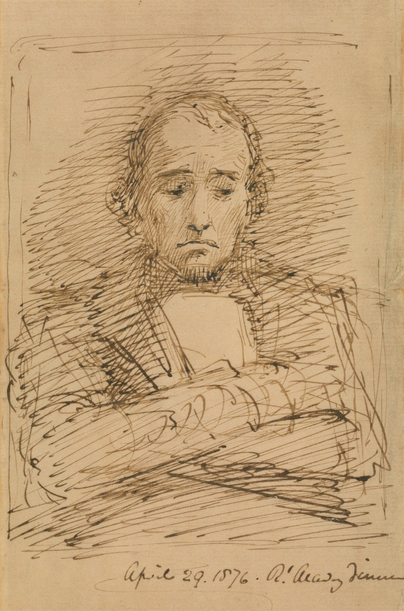 Benjamin Disraeli, Sketched at a Royal Academy Dinner by George Richmond