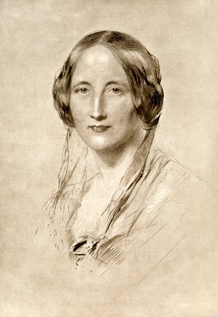 Elizabeth Gaskell, British 19th century novelist by George Richmond