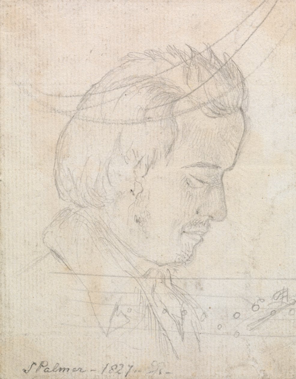 Portrait Head of Samuel Palmer by George Richmond