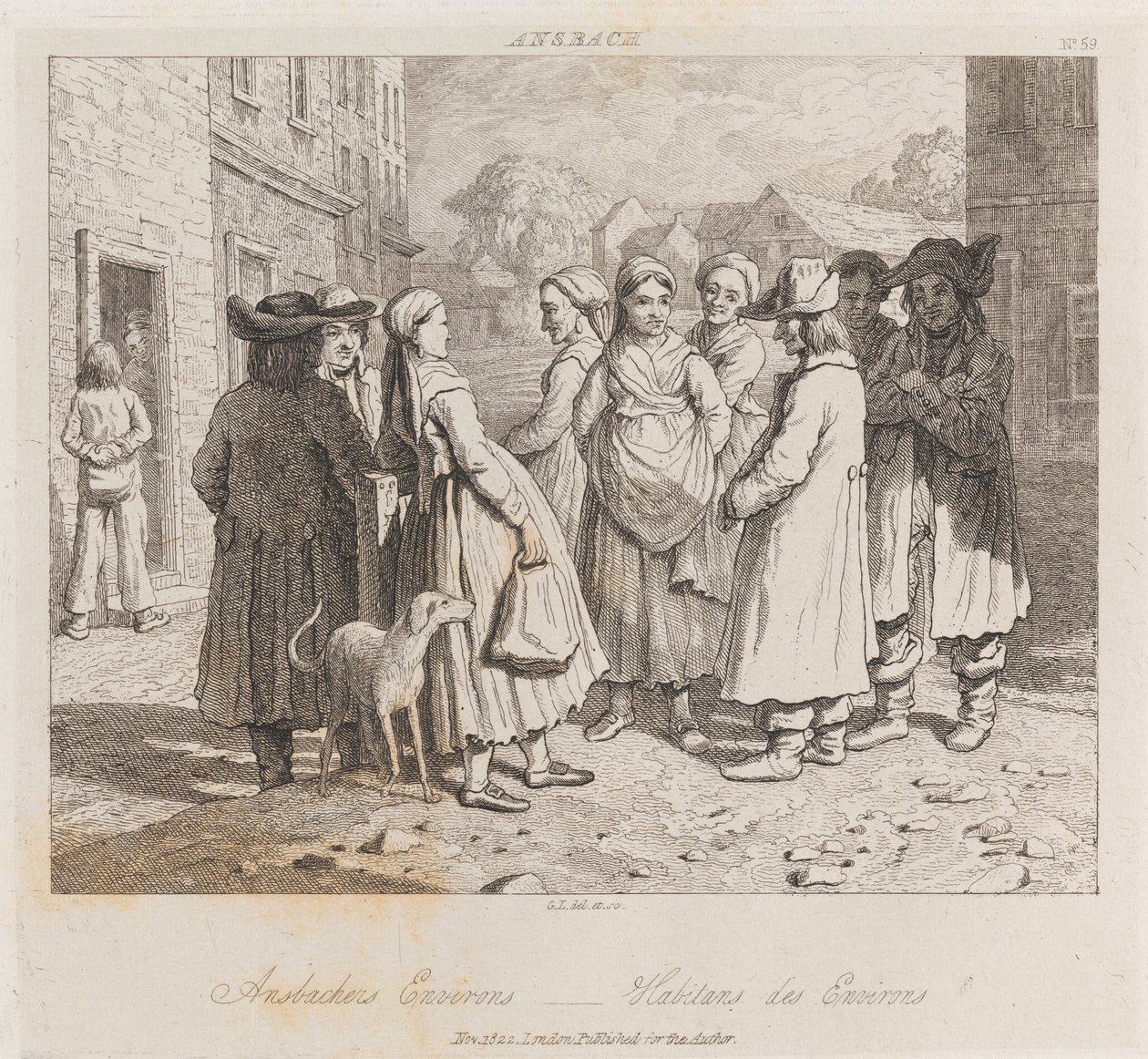 Anbachers, Ansbach, c.1821 by George Robert Lewis