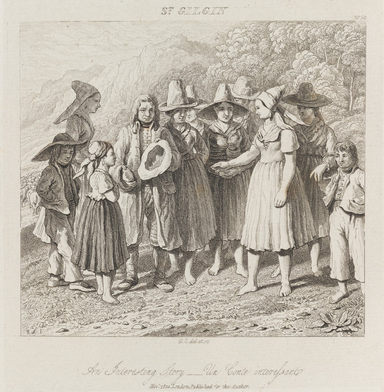 Interesting Story, St. Gilgin, c.1821 by George Robert Lewis