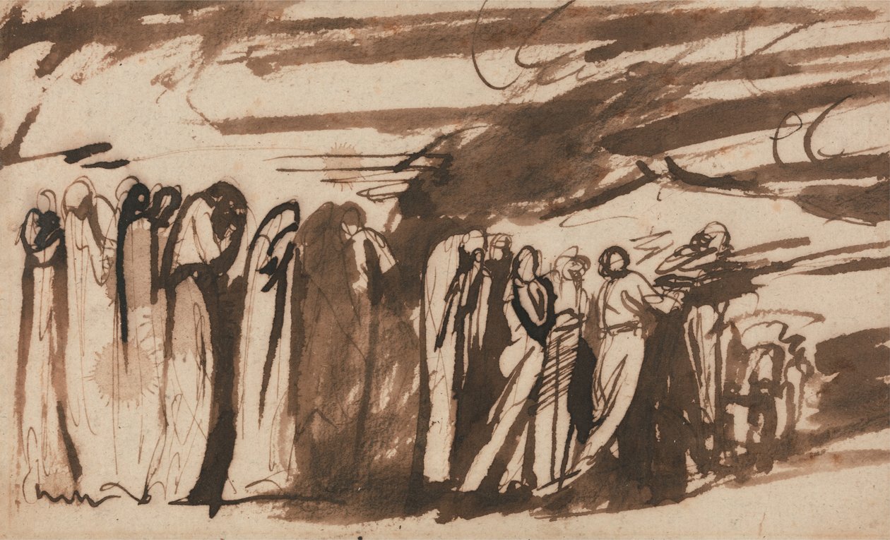 A Procession of the Damned: Study for the Damned in Dante