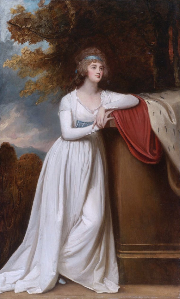 Barbara, Marchioness of Donegal, Third Wife to Arthur Chichester, 1st Marquess of Donegall by George Romney