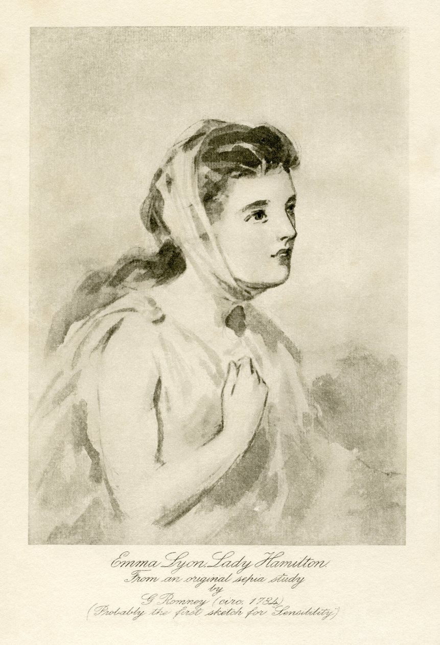 Emma Lady Hamilton by George Romney