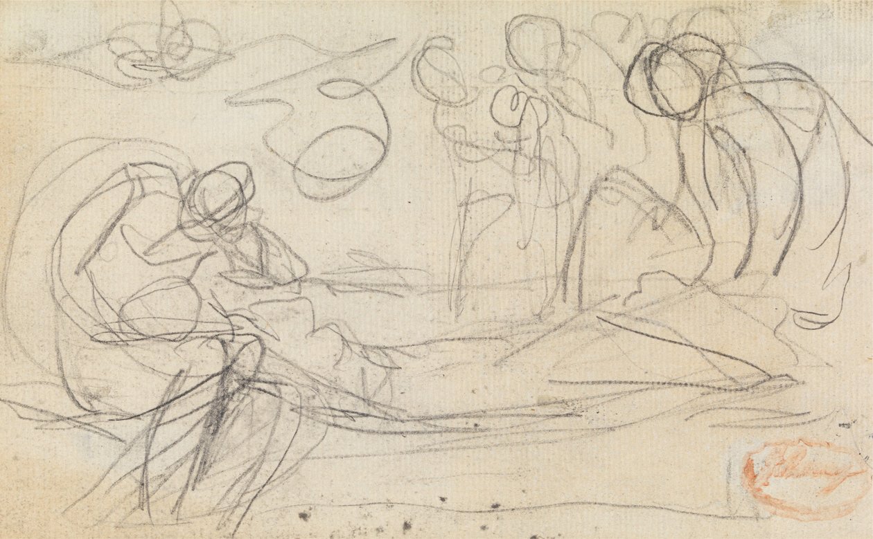 Figure Composition Study 50 by George Romney: Fine art print