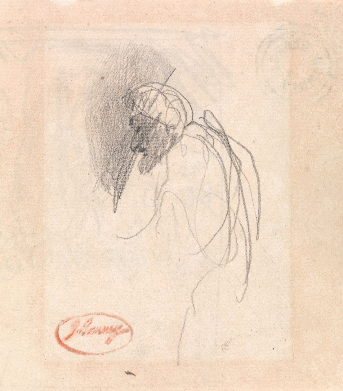 Figure with Head Covering by George Romney