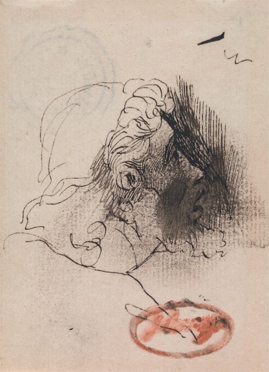 Head of a Man in Profile by George Romney