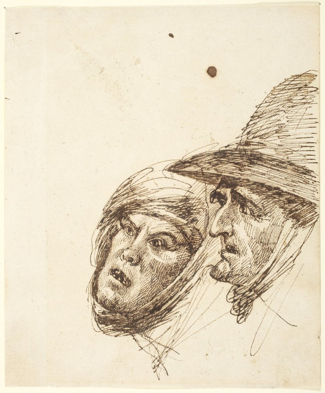 Heads of Man and Woman by George Romney