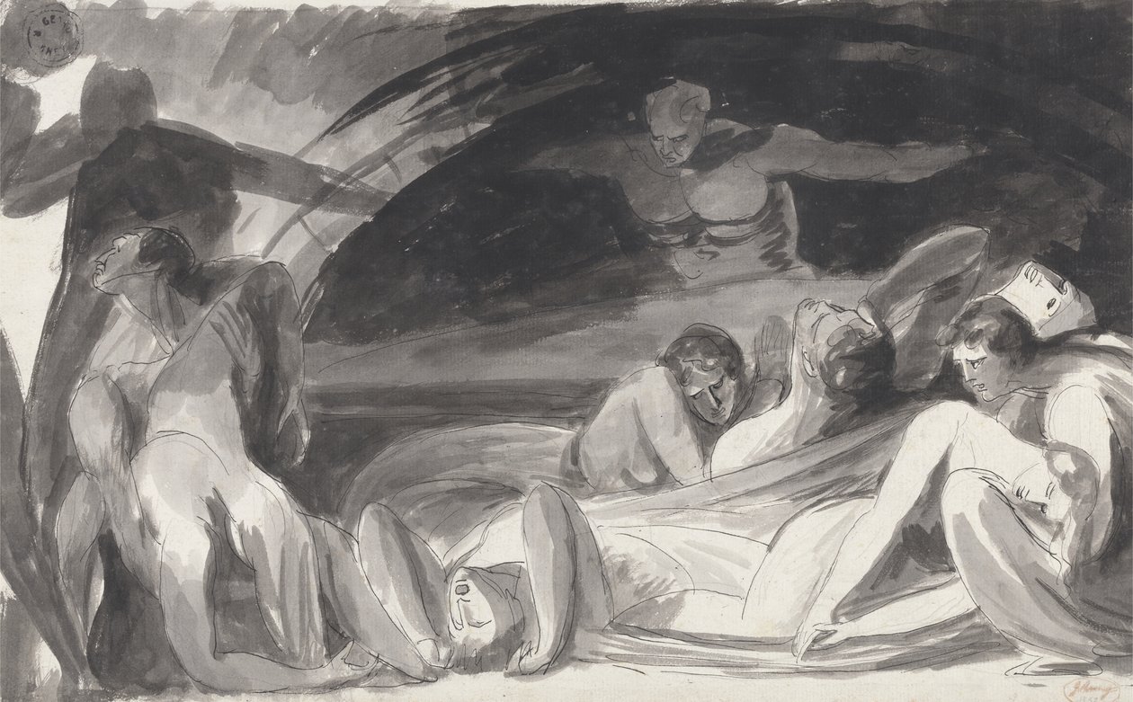 Howard Visiting a Prison by George Romney