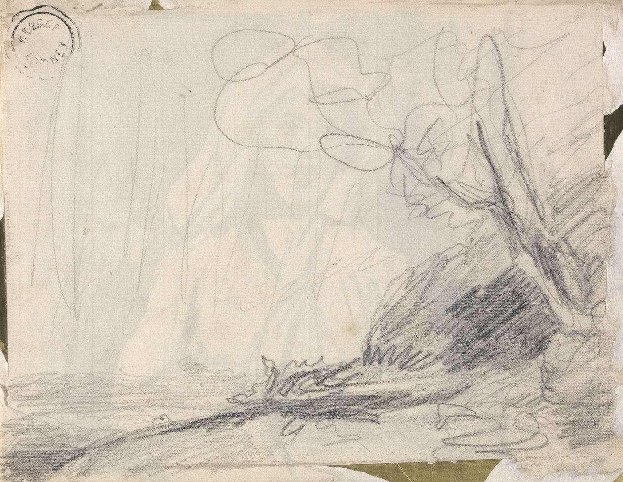 Landscape with a Leaning Tree by George Romney