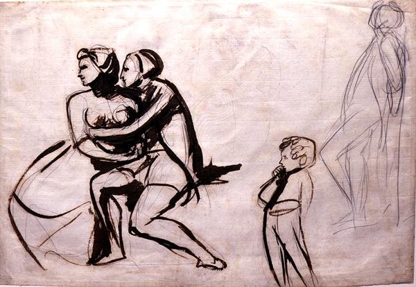 Lovers Espied by a Child by George Romney
