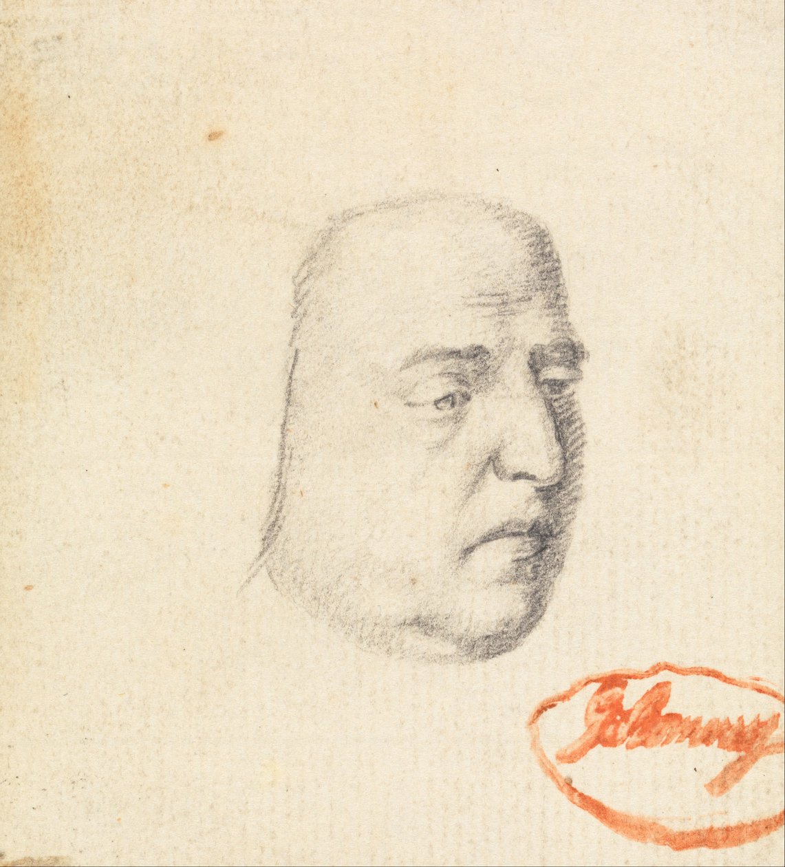 Male Head 2 by George Romney