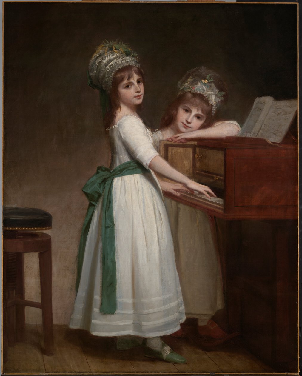 Portrait of Maria and Catherine, the Daughters of Edward Thurlow, 1st Baron Thurlow by George Romney