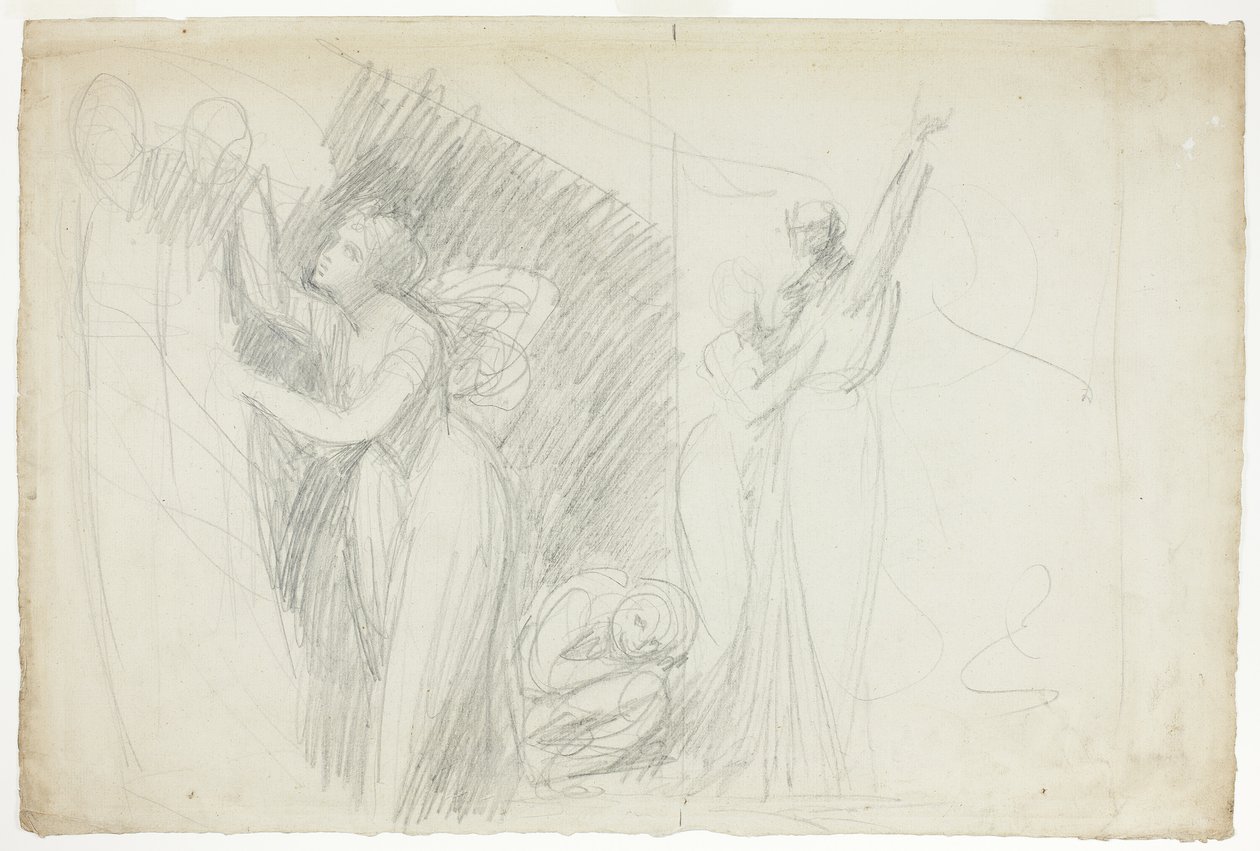 Prospero, Miranda, and Caliban, from The Tempest by George Romney
