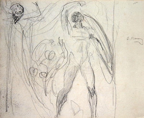 Satan, Sin and Death by George Romney