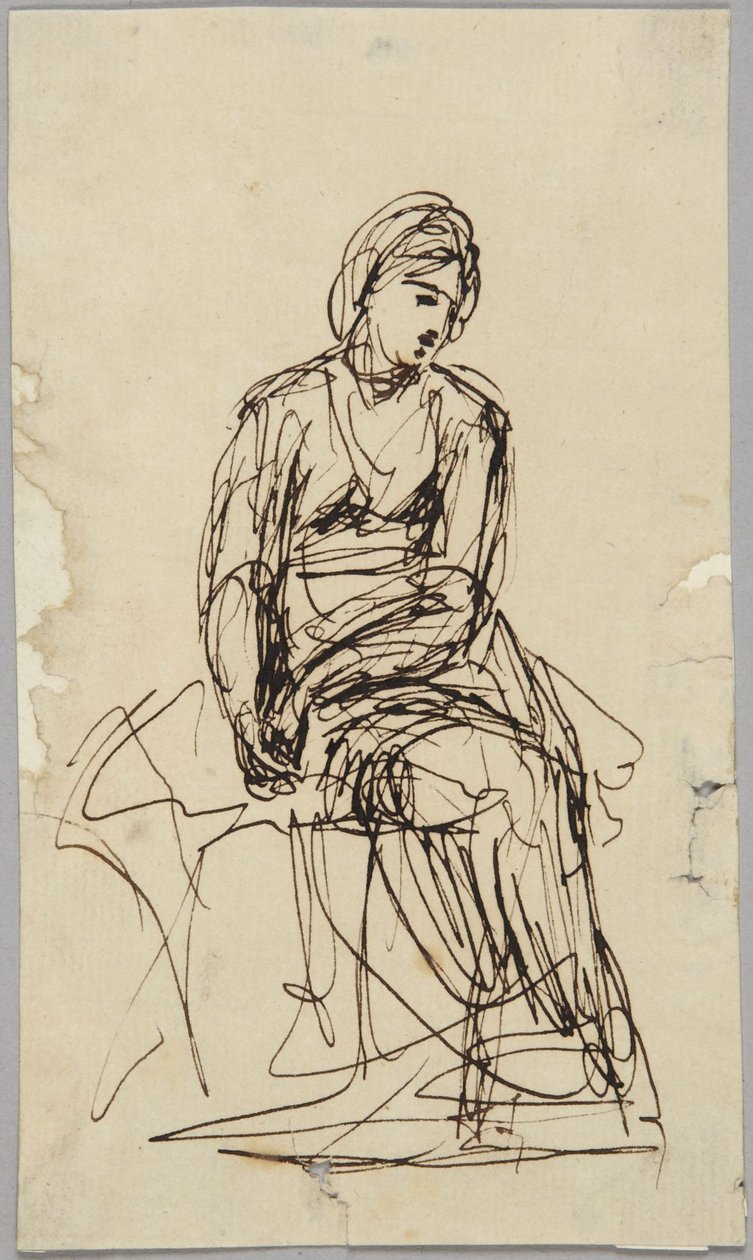 Seated Female Figure by George Romney