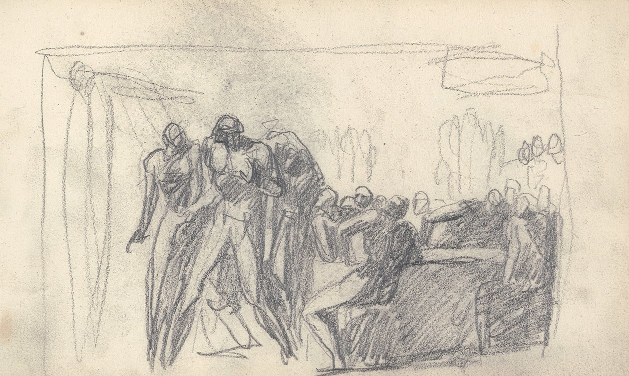 Sketchbook Drawing by George Romney