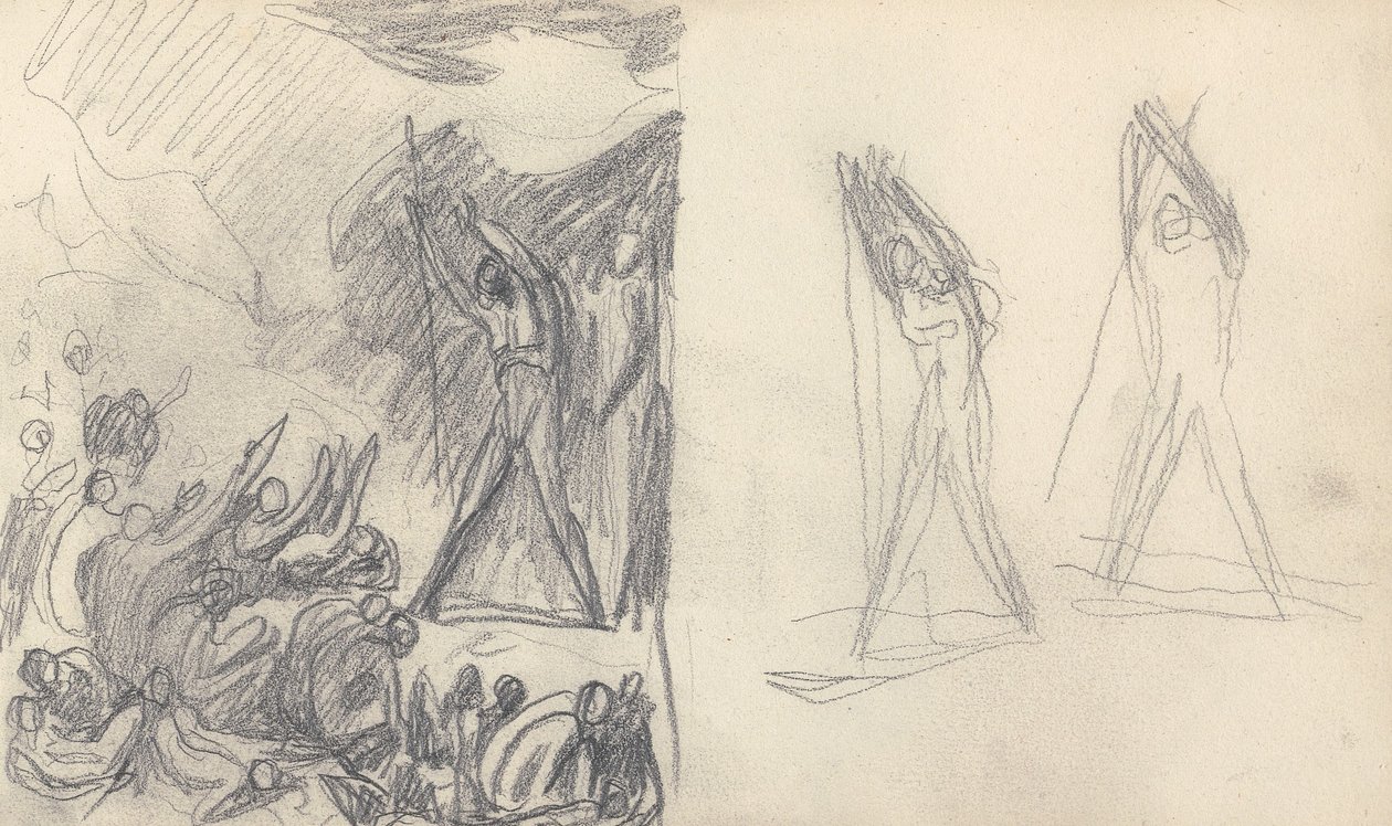 Sketchbook Drawing by George Romney