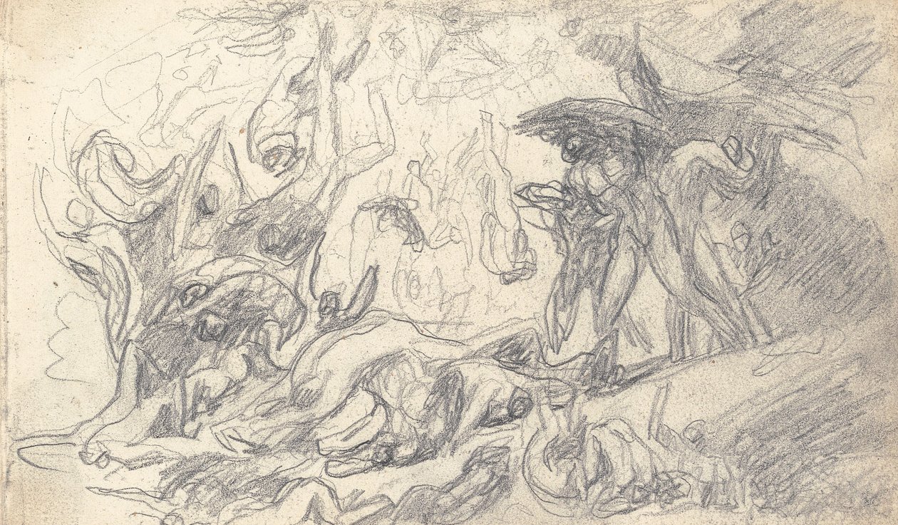 Sketchbook Drawing by George Romney