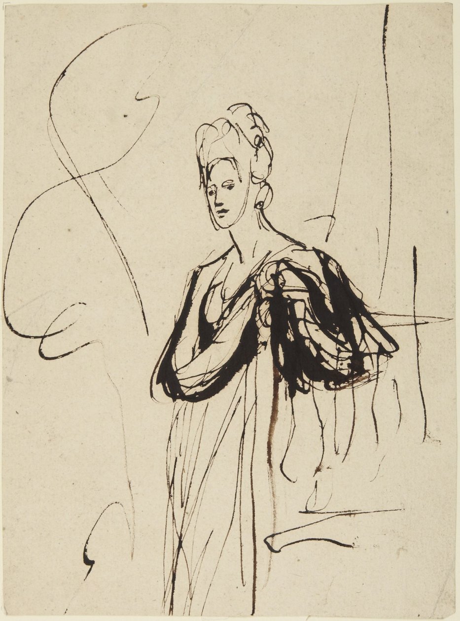 Standing Female Figure, Half-Length by George Romney