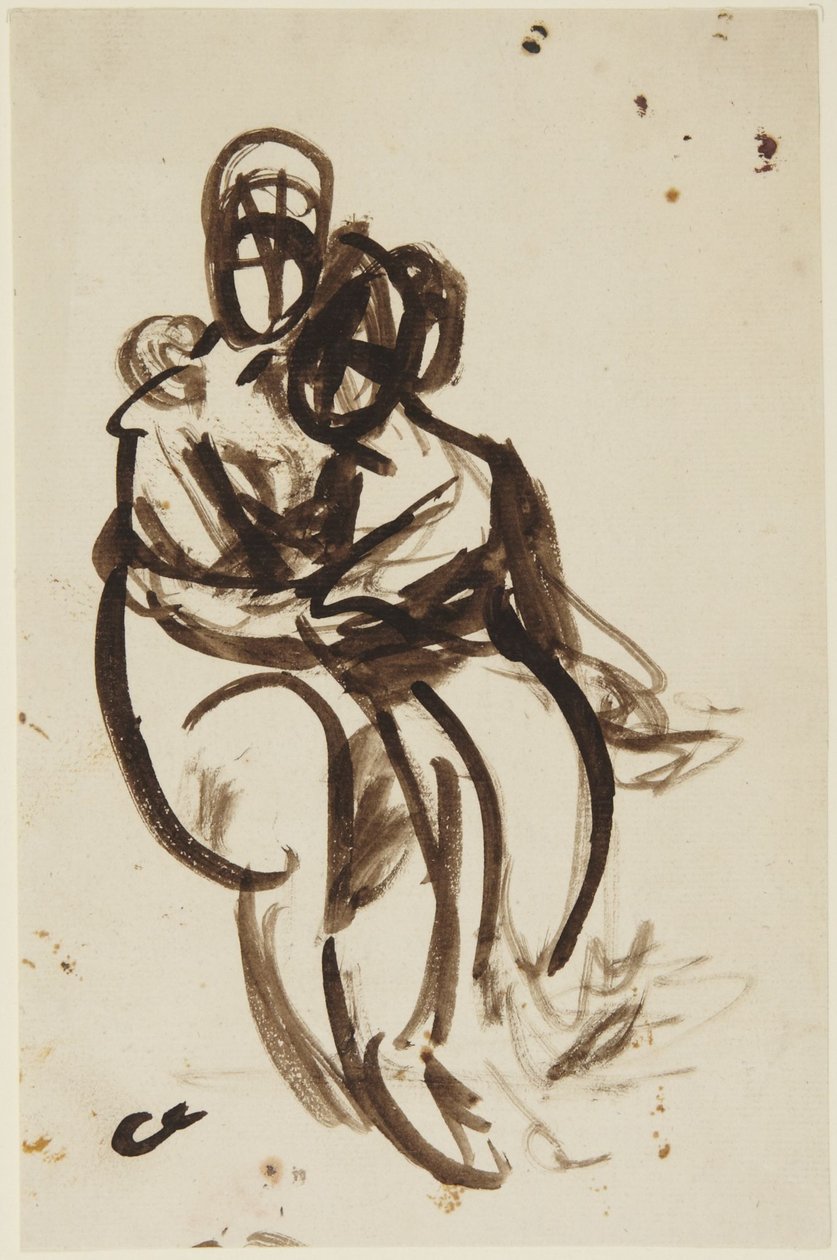 Study for the Portrait of the Milner Sisters by George Romney