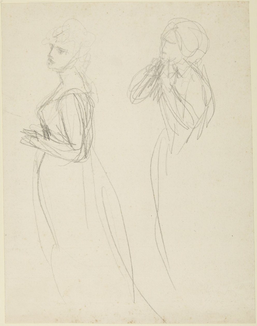Two Studies of a Standing Woman by George Romney