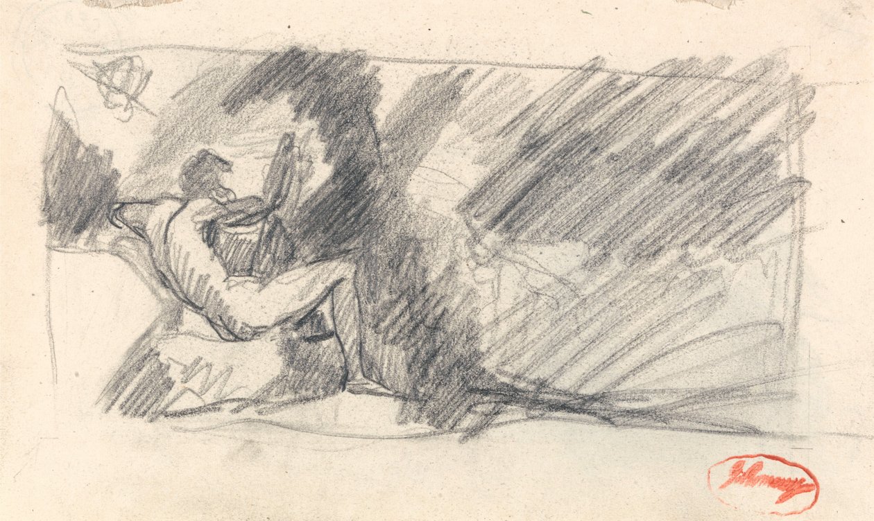 Unknown Figure Study by George Romney