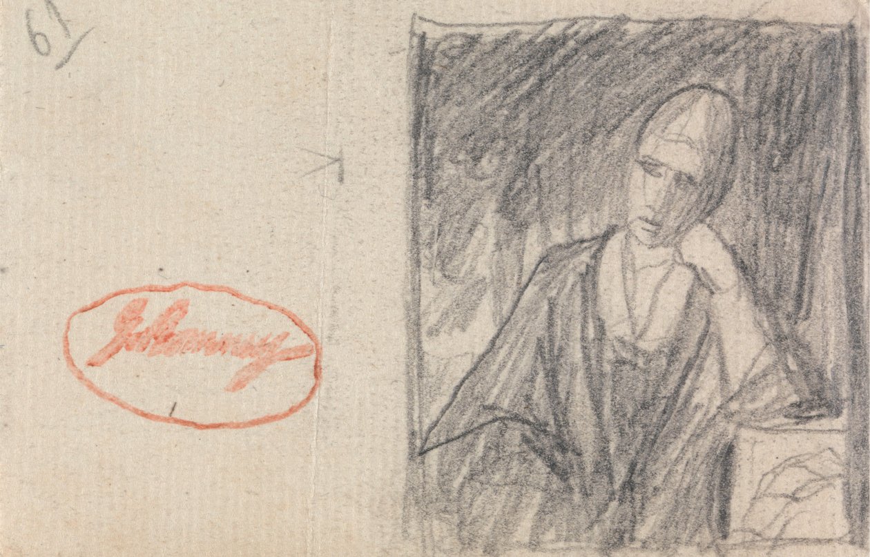 Woman Resting Her Head on a Bent Arm by George Romney