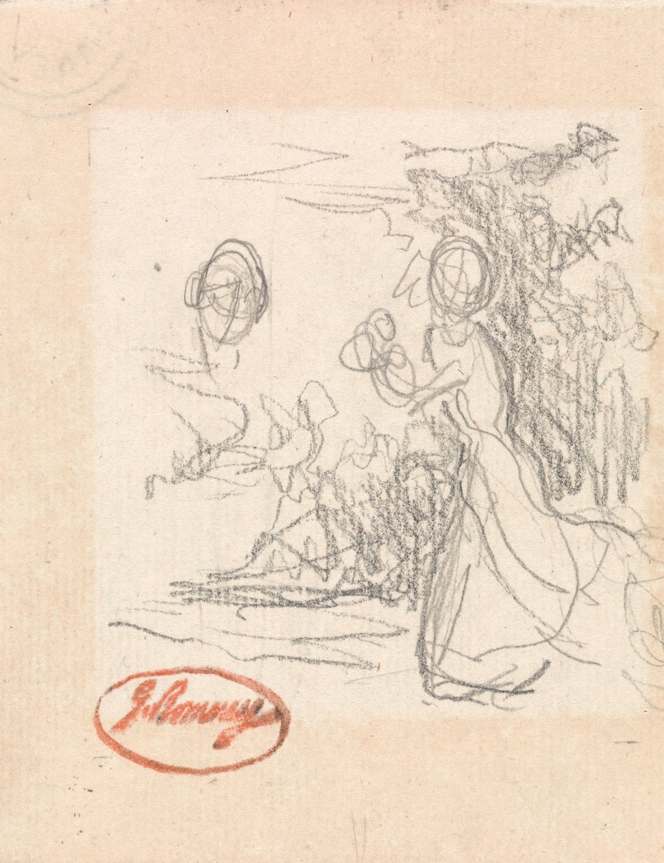 Young Lady, Possibly Fleeing by George Romney