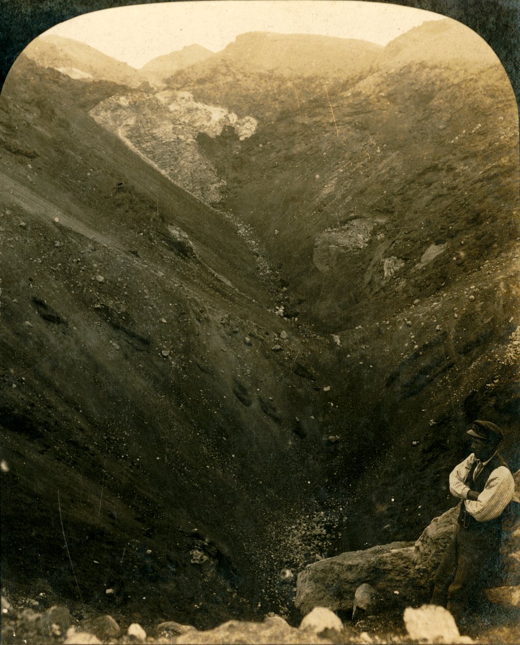 A Crater of Mount Tarawera, New Zealand by George Rose