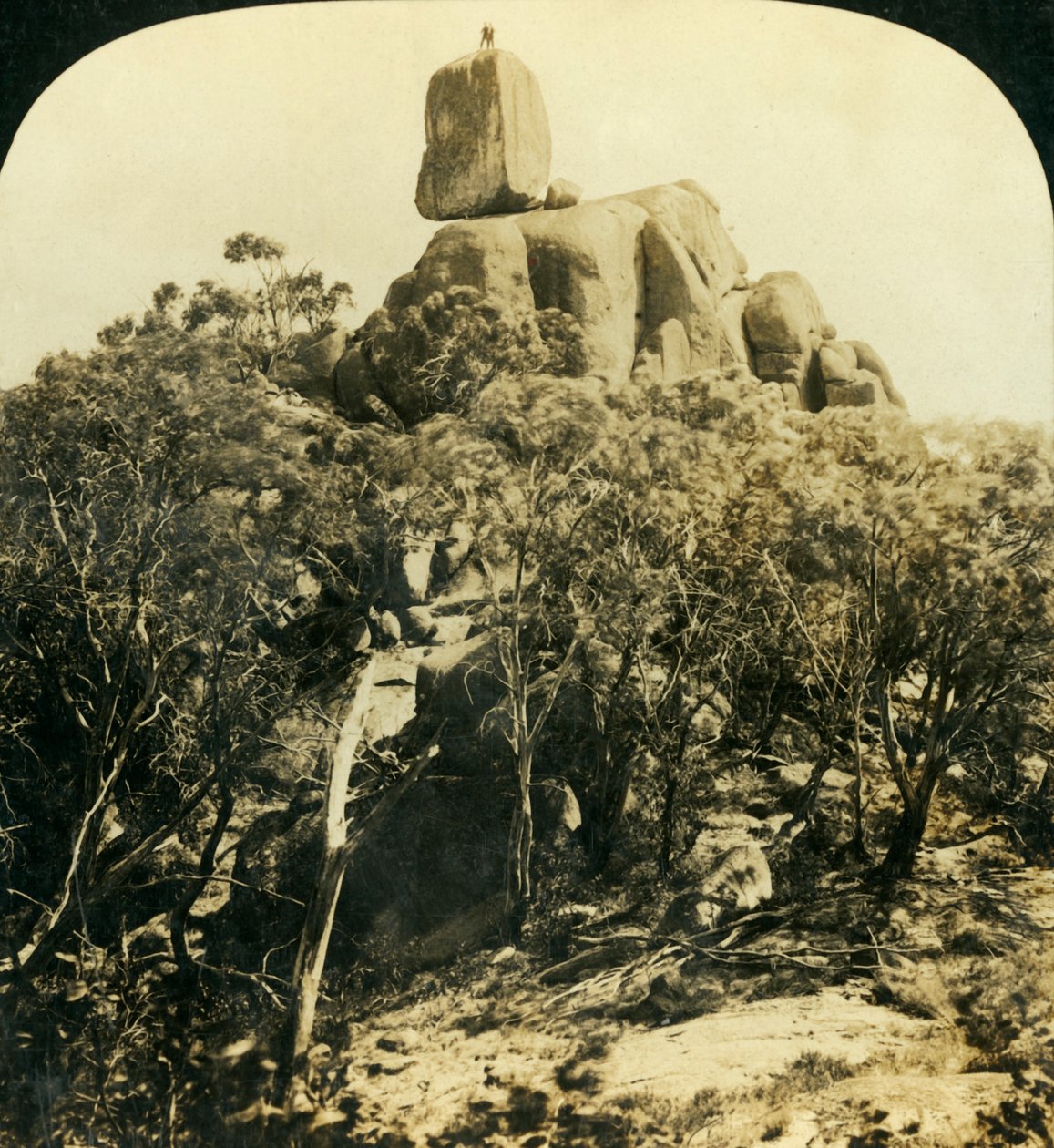 The Look-Out Rock, Buffalo Ranges, Victoria, Australia, c1909 by George Rose