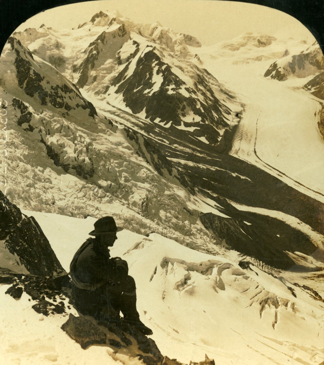 The Tasman and Rudolph Glaciers, Southern Alps, New Zealand, c1909 by George Rose