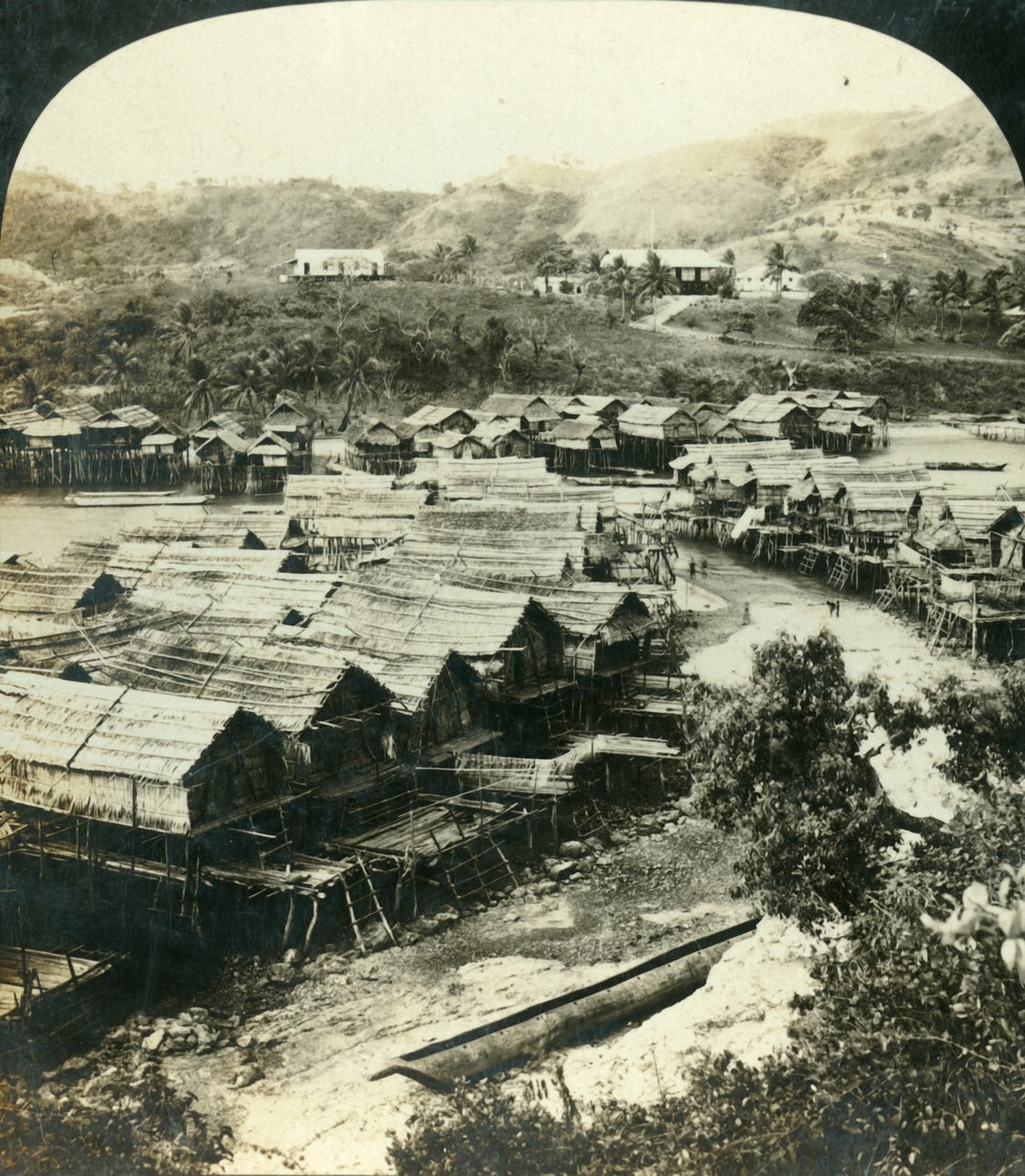 The Village of Ela-Varia, British New Guinea by George Rose